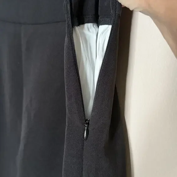 Commence Two Tone Pleated Long Skirt~Black/White~NEW w/Tags~Large - Picture 4 of 14